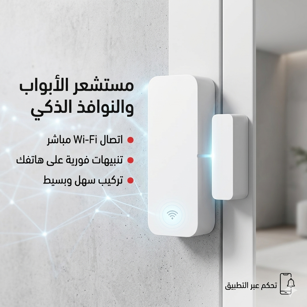 حساس فتح الأبواب الذكي، إشعارات فورية لحماية منزلك من أي دخول غير متوقع